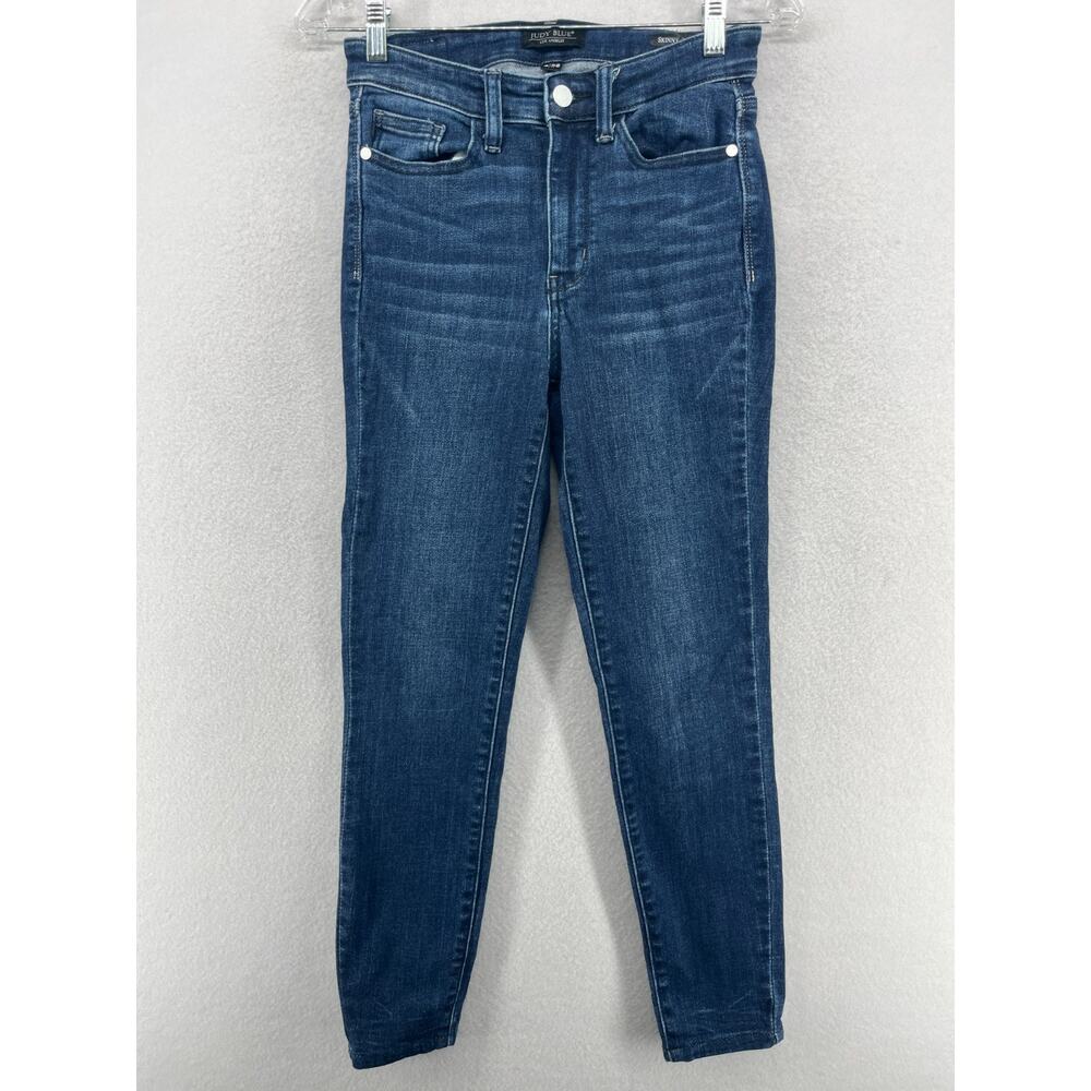 JUDY BLUE Jeans Womens 3 26 Stretch Denim Skinny Fit Mid Rise Cotton Blend Blue